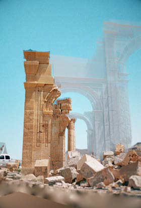 mosa_sites-eternels2 Arche de Palmyre, reconstruction 3D, image 3D © Iconem, DGAM