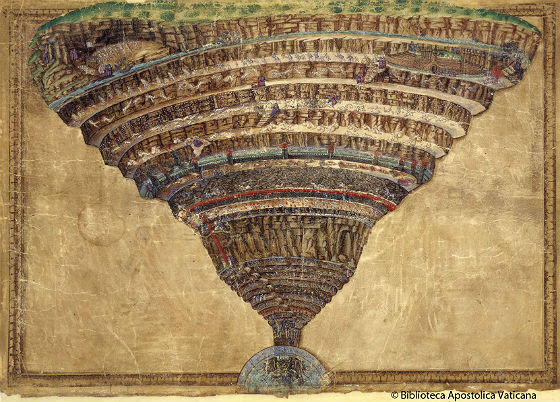 Vatican Dante's Divina Commedia Sandro Botticelli (c) Biblioteca Apostolica Vaticana