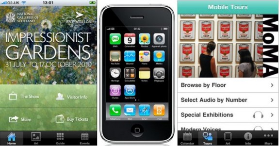 Applications iPhone gratuites et permanentes pour le MoMA et les Galeries d'Ecosse d'Edinburgh
