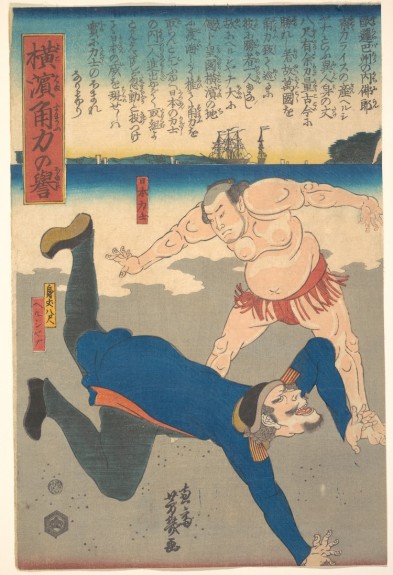 met archives org sumo-japanese-woodblock