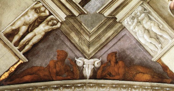 Chapelle sixtine Michelangelo,_nudi_bronzei_01 wikipedia
