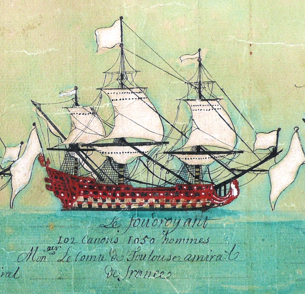 HELYOT le Foudroyant, Navire amiral de France