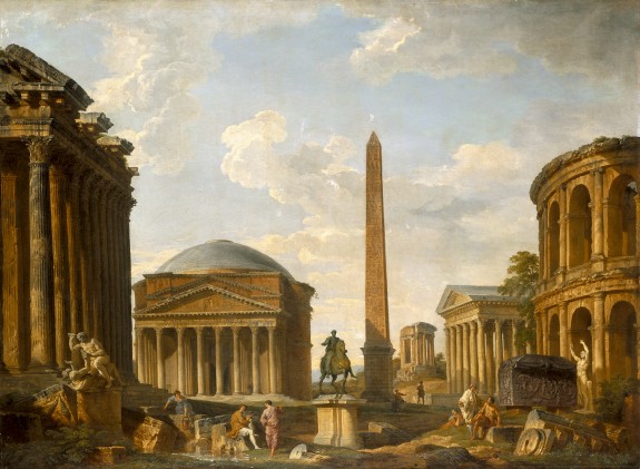 Roman Capriccio: The Pantheon and Other Monuments, Giovanni Paolo Panini Indianapolis Museum of Art