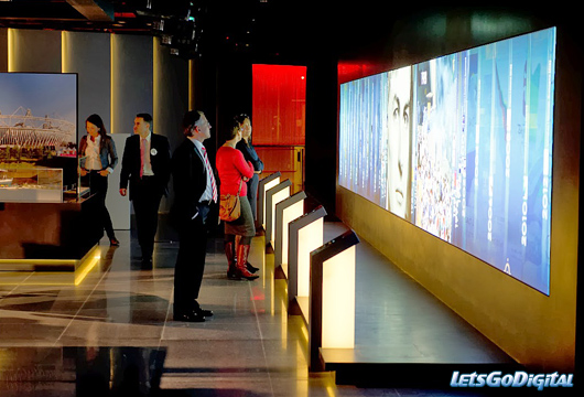 Olympic museum photo intérieur grand ecran interactif2