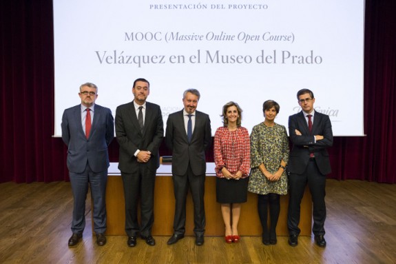 L'équipe du Musée du Prado et de Telefónica durant la conférence de presse © Musée du Prado