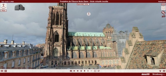 'Visite virtuelle insolite - Cathédrale de Strasbourg - Fondation Oeuvre Notre Dame - Alsace 360' -