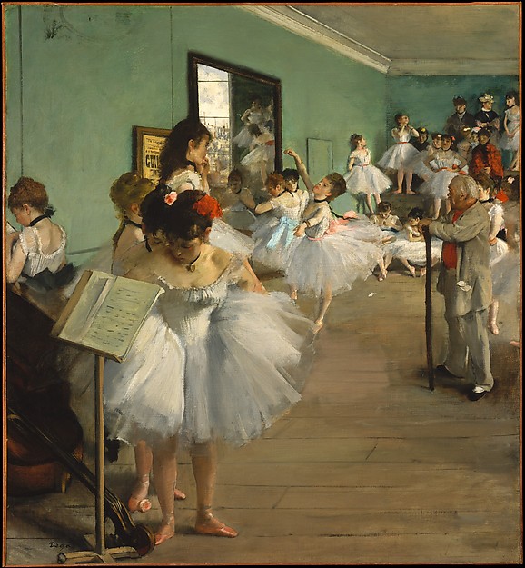 « La classe de danse » d’Edgar Degas, parmi les nombreuses oeuvres libérées par le Metropolitan Museum (Domaine Public).