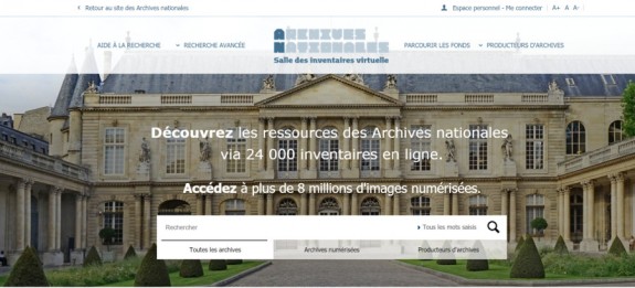 archives nationales site web