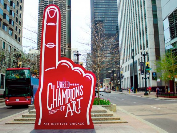 art institute chicago world campaign sculpture