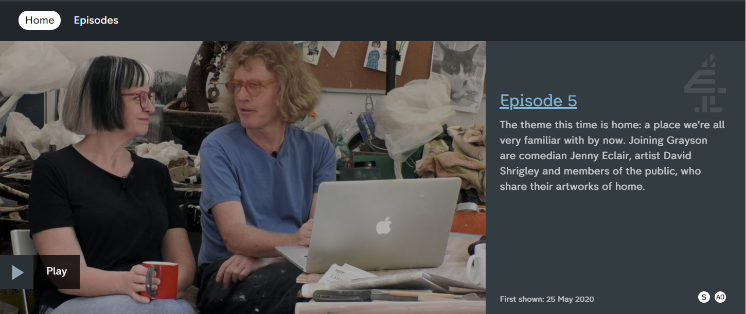 Covid19 / Avec Channel 4, Grayson Perry a lancé une émission de