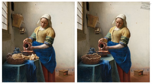 d’après Johannes Vermeer (glutenimage.tumblr.com/)
