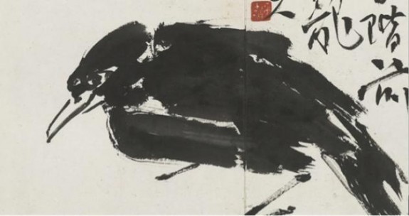 Détail de l'album de Pan Tianshou "Flower-and-bird" (Museum of Contemporary Art, China Art Academy)