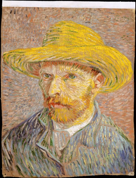 Vincent van Gogh, 1887, Self-Portrait with Straw Hat