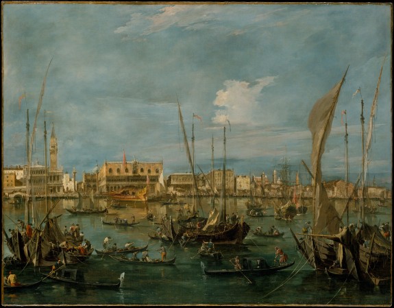 Francesco Guardi, 1765, Venice from the Bacino di San Marco