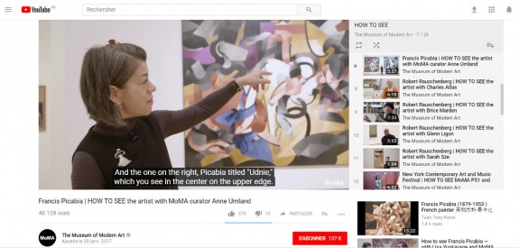 moma chaine youtube picabia