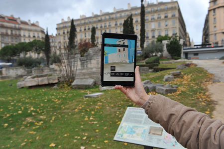 musée histoire marseille appli photo tablett
