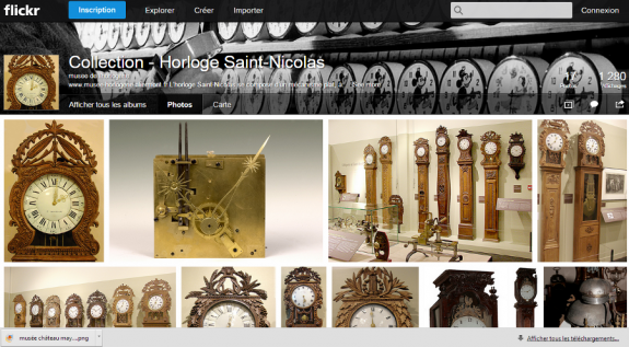 Page flickr du  musée de l’horlogerie de Saint-Nicolas-d’Aliermont