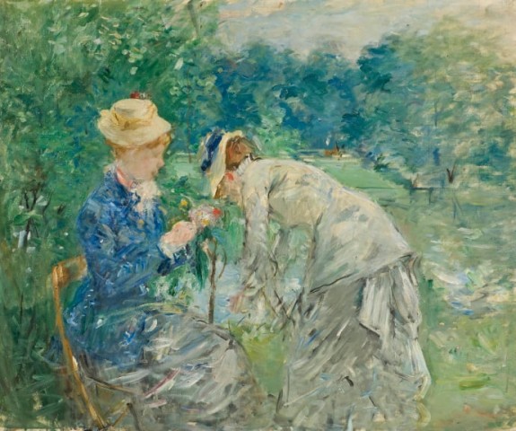Berthe Morisot, dans le Bois de Boulogne, avant 1880. Photo: Erik Cornelius / Nationalmuseum