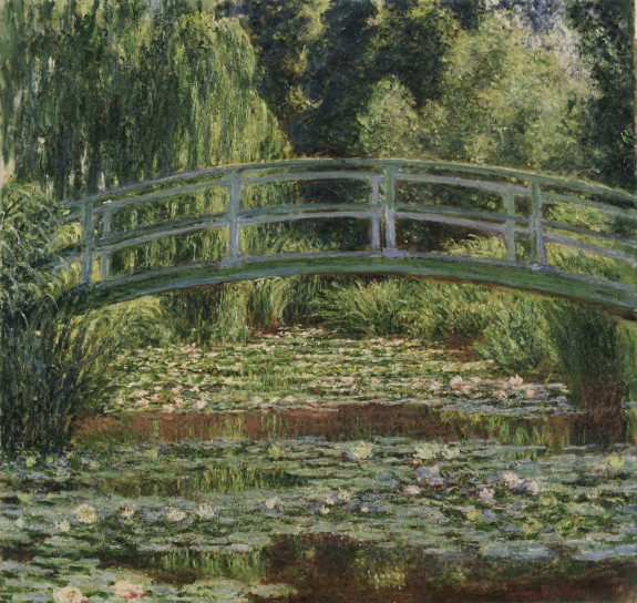 Claude Monet, The Japanese Footbridge and the Water Lily Pool, Giverny (1899) (c) Philadelphia Museum of Art 