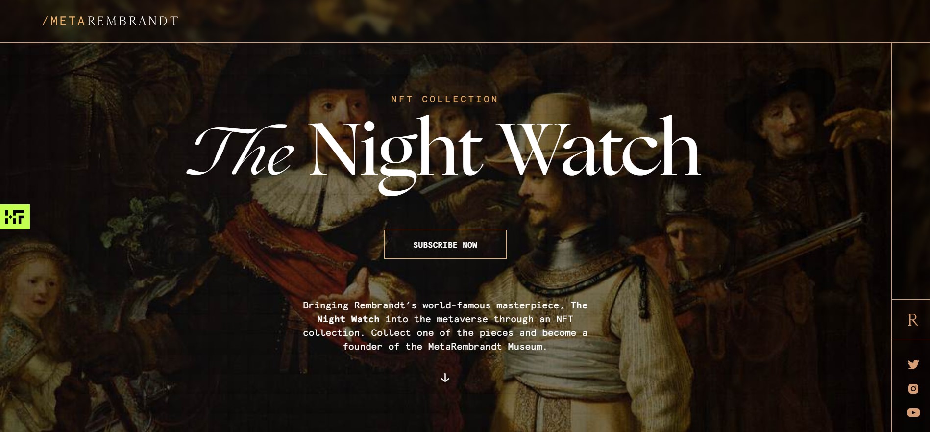 Avec la vente d’une série NFT autour du chef d’œuvre Nightwatch, une